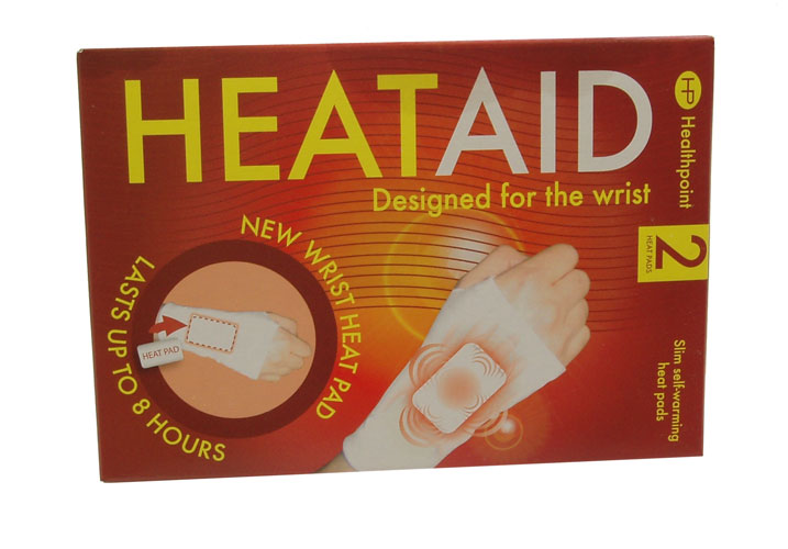 HeatAid designed for the wrist. (2 Heat Pads)